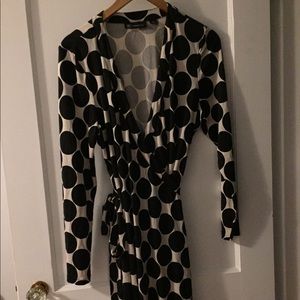 **Black Friday Sale** INC Polka Dot Wrap Dress